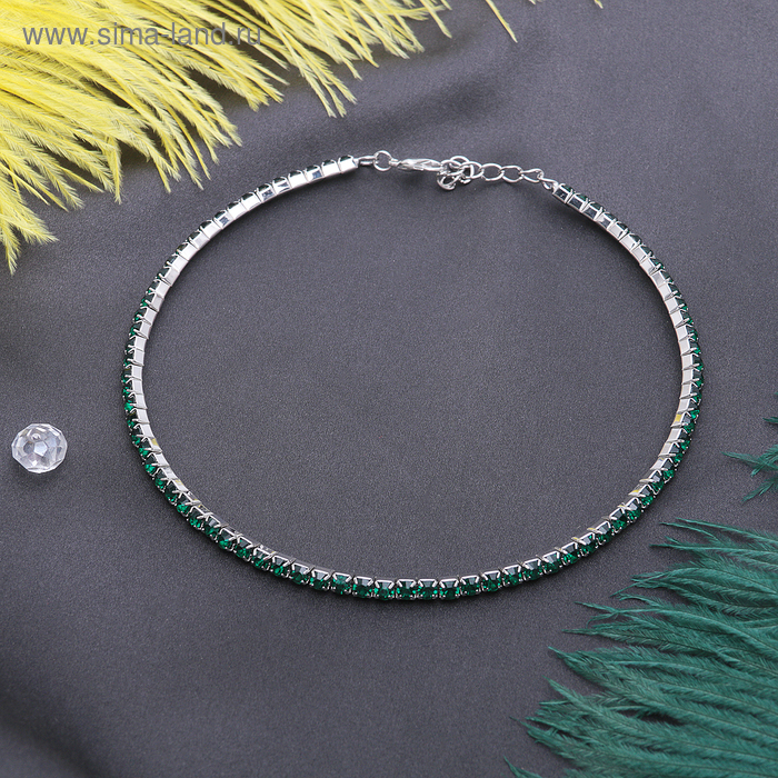 Колье "Лёд", 1 ряд, цвет зелёный в серебре, 35 см
Колье "Лёд", 1 ряд, цвет зелёный в серебре, 35 см