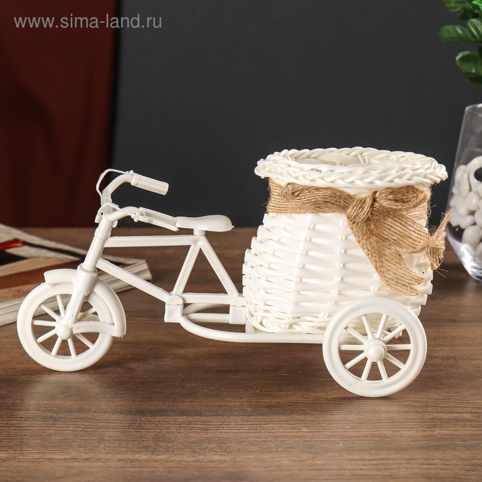 Корзина декоративная "Эко-лайф" велосипед с вазоном 11,5х23х12 см
Корзина декоративная "Эко-лайф" велосипед с вазоном 11,5х23х12 см