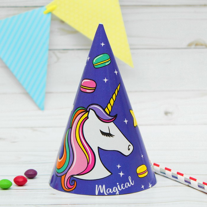 Бумажный колпак «Единорог», 16 см
Бумажный колпак «Единорог», 16 см
