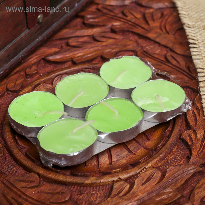 Набор свечи в гильзе "Платинум" 6 шт зелёный чай и фрукты 10х6х1 см
Набор свечи в гильзе "Платинум" 6 шт зелёный чай и фрукты 10х6х1 см