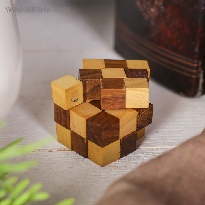 Головоломка дерево "Кубик" 5х5х5 см
Головоломка дерево "Кубик" 5х5х5 см