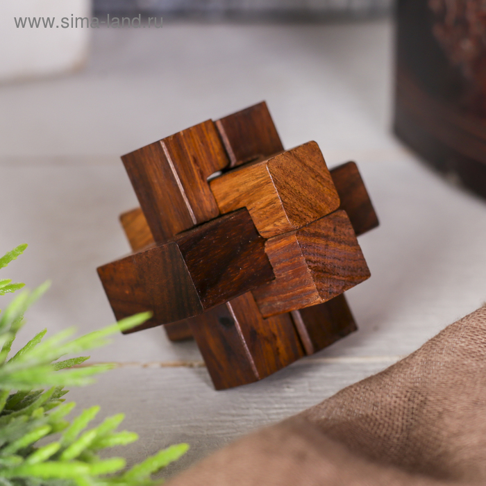 Головоломка дерево 5х5х5 см
Головоломка дерево 5х5х5 см