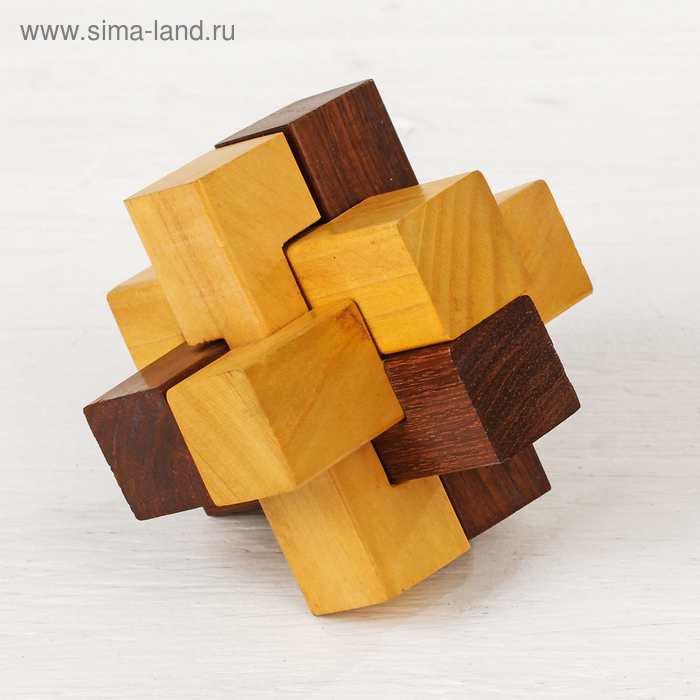 Головоломка дерево 9х9х9 см
Головоломка дерево 9х9х9 см