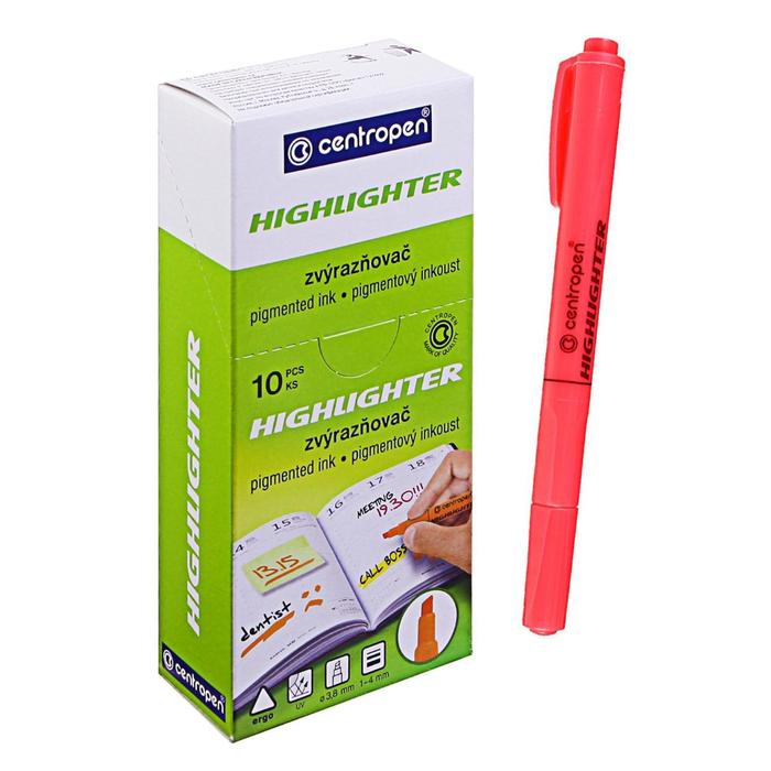 Маркер-текстовыделитель 4.0 мм Centropen 8722, флуоресцентный красный ЦЕНА ЗА 1 ШТ!!!
Маркер-текстовыделитель 4.0 мм Centropen 8722, флуоресцентный красный ЦЕНА ЗА 1 ШТ!!!