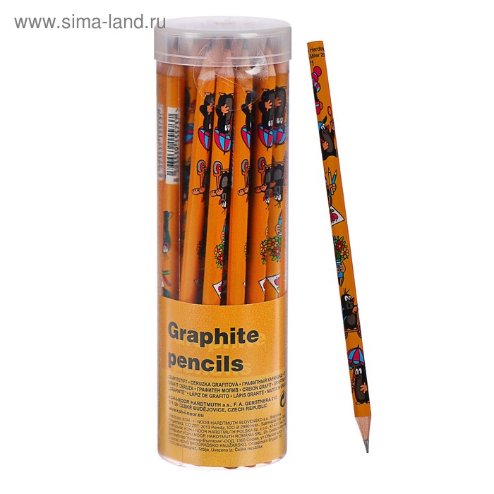 Карандаш чернографитный HB, дизайн Koh-I-Noor 1271 "Крот"
Карандаш чернографитный HB, дизайн Koh-I-Noor 1271 "Крот"