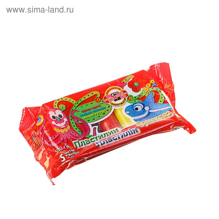 Пластилин 5 цветов, 100 г, в пластике
Пластилин 5 цветов, 100 г, в пластике