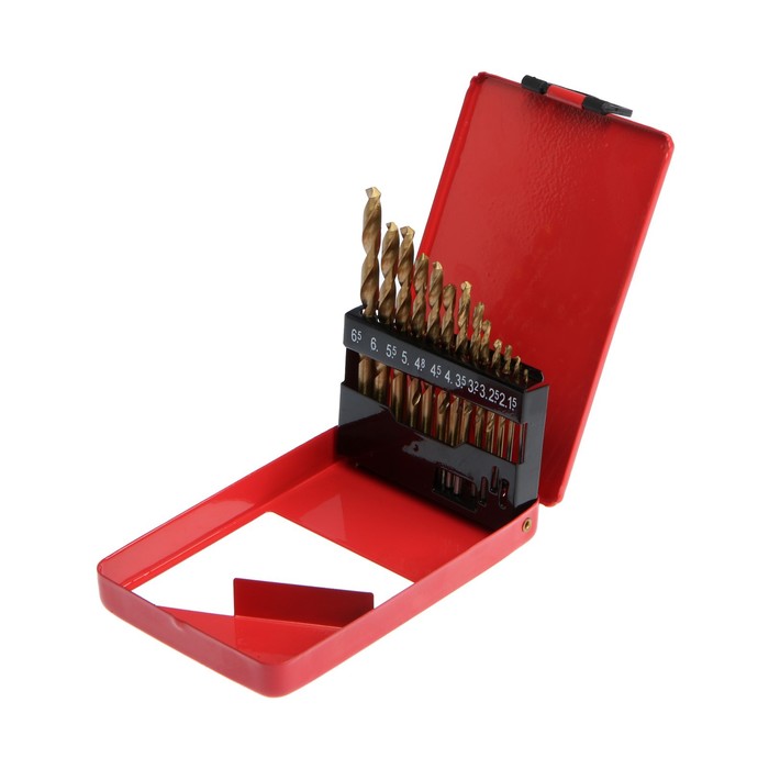 Набор сверл MATRIX, по металлу, 1,5-6,5 мм (через 0,5 мм+3,2 мм, 4,8мм), НSS, 13 шт.
Набор сверл MATRIX, по металлу, 1,5-6,5 мм (через 0,5 мм+3,2 мм, 4,8мм), НSS, 13 шт.