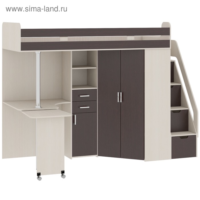 Кровать Карамель 77-03 2248х836/1335х1786 Анкор светлый/Бодега тёмный
Кровать Карамель 77-03 2248х836/1335х1786 Анкор светлый/Бодега тёмный