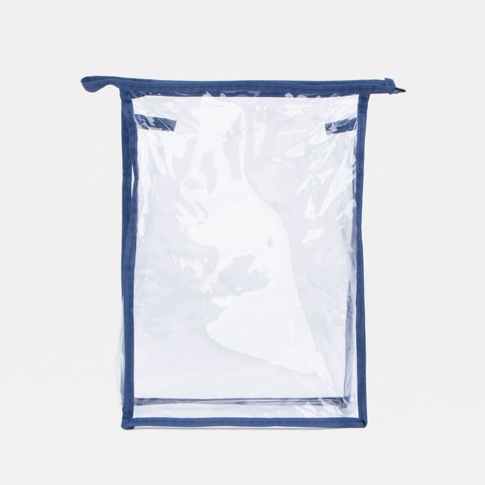 фото Косметичка на молнии, цвет синий