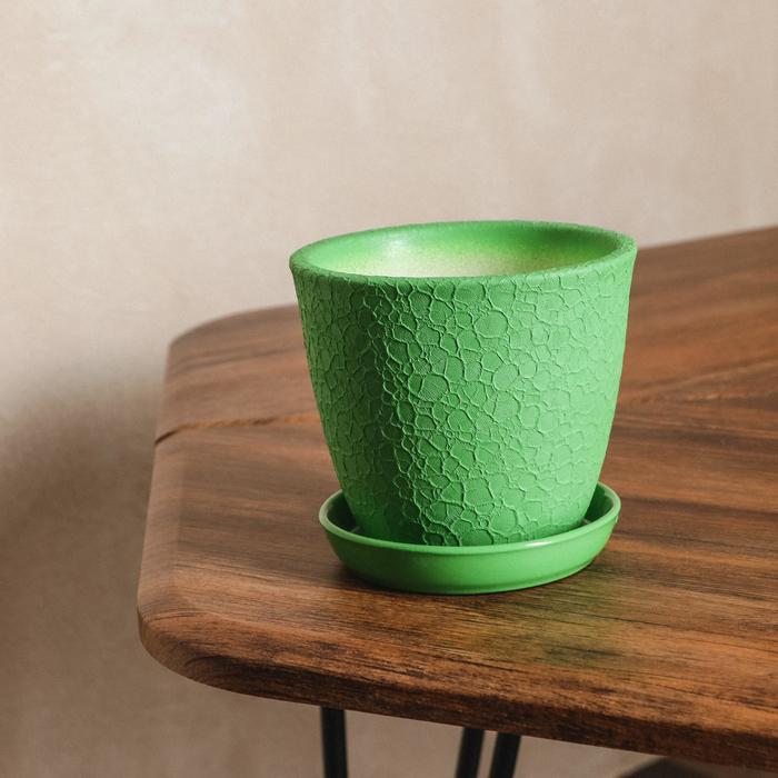 Горшок для цветов "Глория", шёлк, зелёный, керамика, 0.5 л
Горшок для цветов "Глория", шёлк, зелёный, керамика, 0.5 л