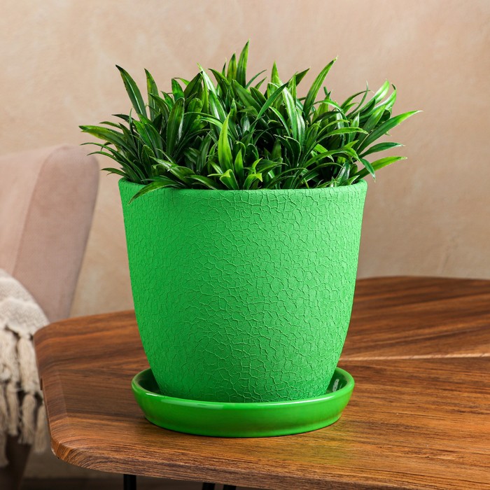 Горшок для цветов "Глория", шёлк, зелёный, керамика, 2 л
Горшок для цветов "Глория", шёлк, зелёный, керамика, 2 л