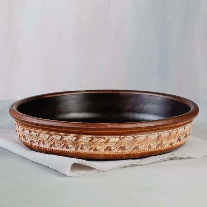 Сковорода "Резная", ангоб, красная глина, 1.5 л, 26.5 см
Сковорода "Резная", ангоб, красная глина, 1.5 л, 26.5 см