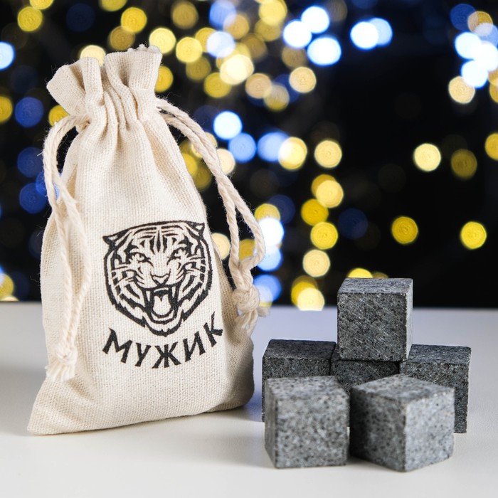 Камни для виски "Мужик.Тигр", 6 шт. 
Камни для виски "Мужик.Тигр", 6 шт.