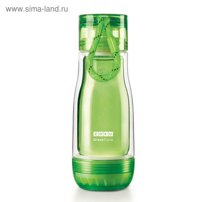 фото Бутылка zoku 325 мл зеленая