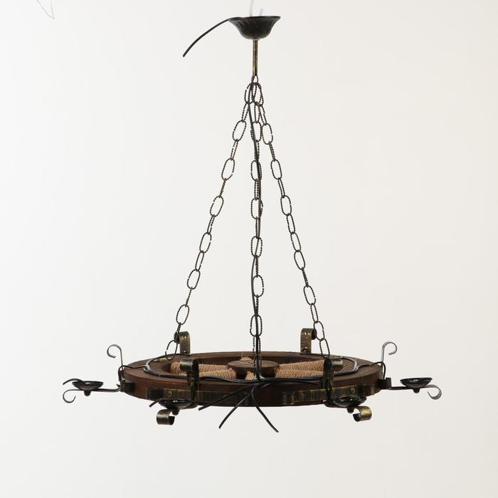 Люстра деревянная "Колесо", 6 ламп, 73 см
Люстра деревянная "Колесо", 6 ламп, 73 см