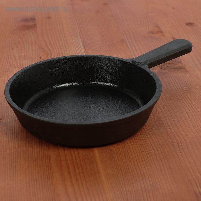 Сковорода порционная с чугунной ручкой, d=14,5 см 
Сковорода порционная с чугунной ручкой, d=14,5 см