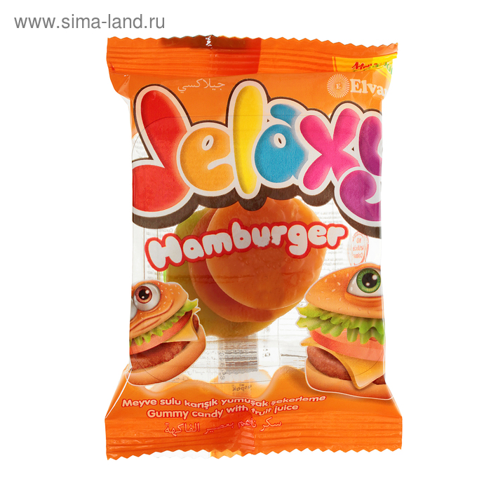 Мармелад жевательный Jelaxy гамбургер, 20 г
Мармелад жевательный Jelaxy гамбургер, 20 г