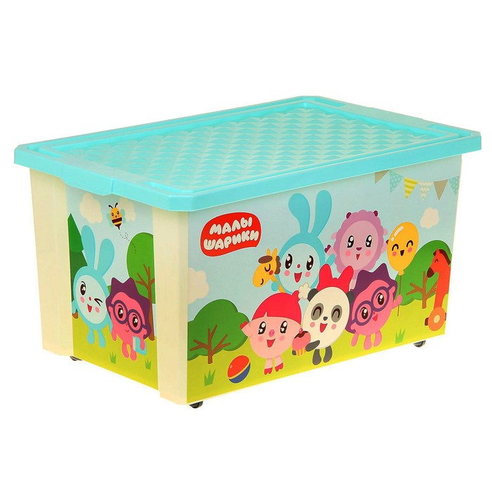 фото Ящик для хранения игрушек «малышарики», 57 л plastic centre