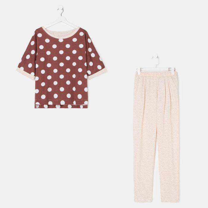 Комплект женский (джемпер, брюки), цвет бежевый, размер 54
Комплект женский (джемпер, брюки), цвет бежевый, размер 54