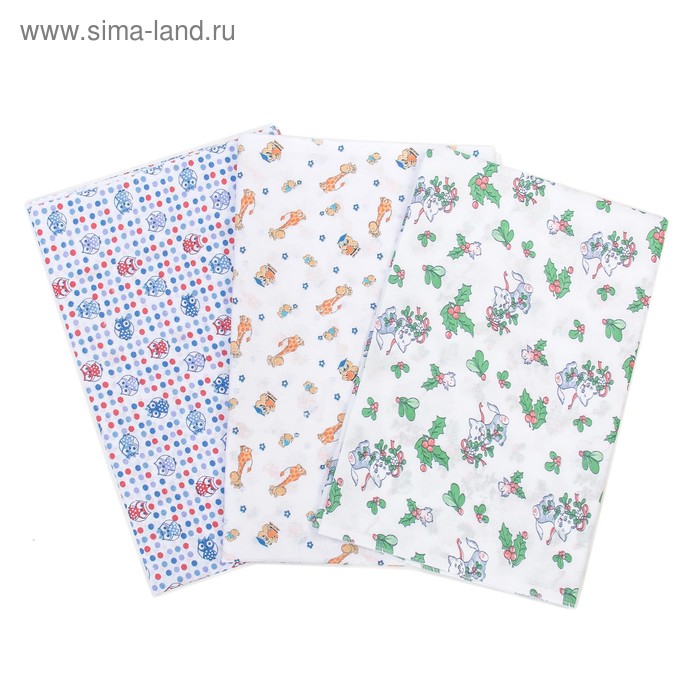 Набор пеленок (3 шт), размер 120х95 см, цвет МИКС
Набор пеленок (3 шт), размер 120х95 см, цвет МИКС