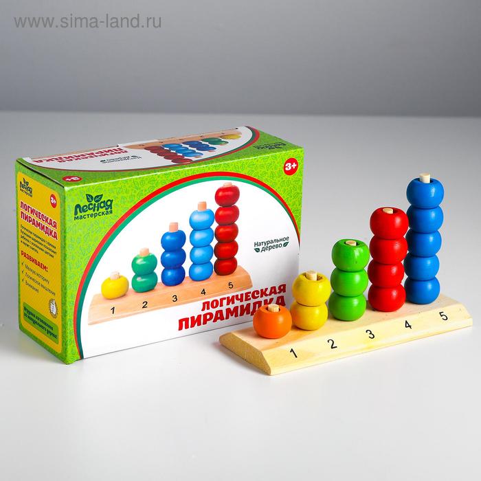 Пирамидка логическая "Учим цифры и цвета"
Пирамидка логическая "Учим цифры и цвета"