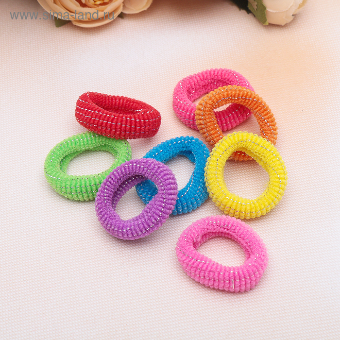 Резинка для волос "Махрушка" (набор 100 шт) мерцание, микс
Резинка для волос "Махрушка" (набор 100 шт) мерцание, микс