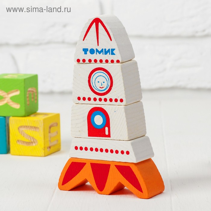 Деревянная пирамидка безосевая «Ракета» Томик
Деревянная пирамидка безосевая «Ракета» Томик