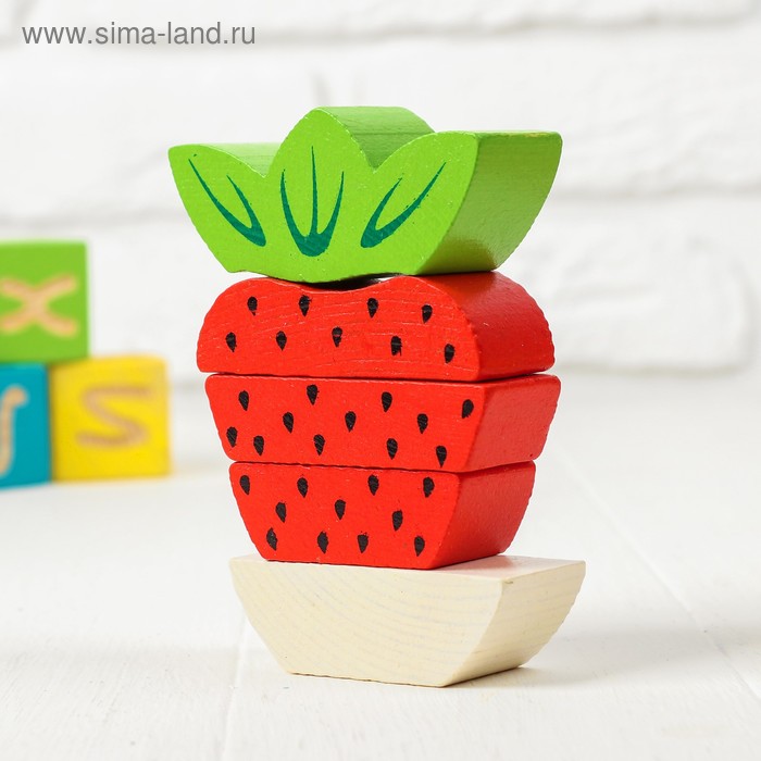 Деревянная пирамидка безосевая «Ягодка» Томик
Деревянная пирамидка безосевая «Ягодка» Томик