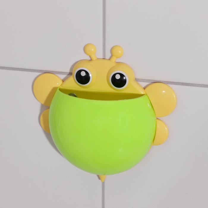 фото Держатель для зубных щёток детский «шмель», на присосках, цвет микс