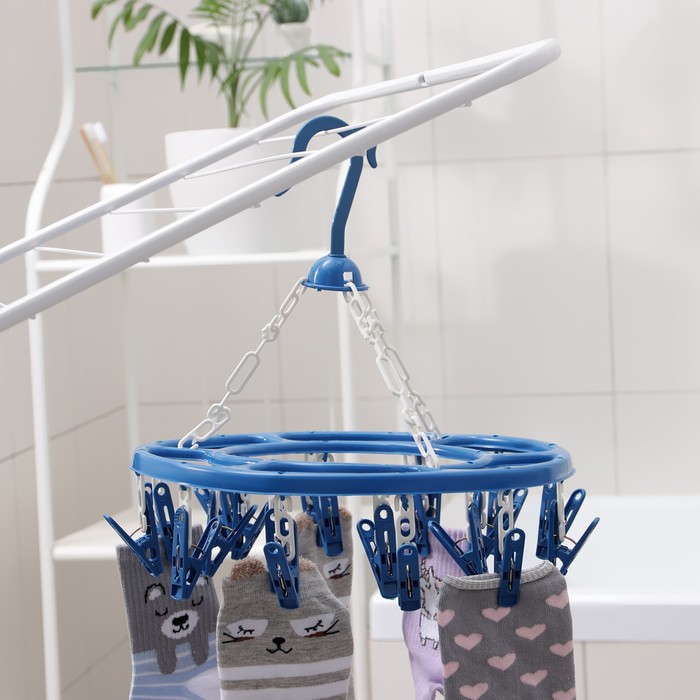 Сушилка для белья подвесная круглая, 27×27 см, 20 прищепок, цвет МИКС
Сушилка для белья подвесная круглая, 27×27 см, 20 прищепок, цвет МИКС