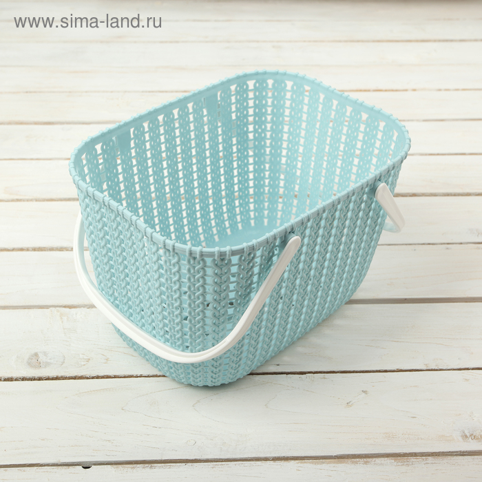 Корзина для хранения с ручками «Плетение», 25×18×18 см, цвет МИКС
Корзина для хранения с ручками «Плетение», 25×18×18 см, цвет МИКС