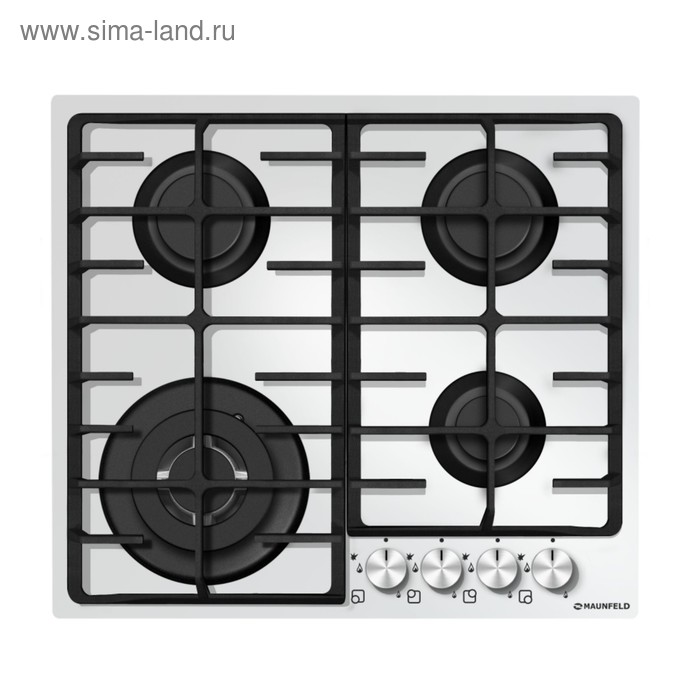 Варочная поверхность Maunfeld MGHG.64.76W, газовая, 4 конфорки, белое стекло
Варочная поверхность Maunfeld MGHG.64.76W, газовая, 4 конфорки, белое стекло