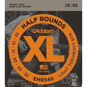 Струны для электрогитары D`Addario EHR340 Half Round Light Top/Heavy Bottom, 10-52
Струны для электрогитары D`Addario EHR340 Half Round Light Top/Heavy Bottom, 10-52