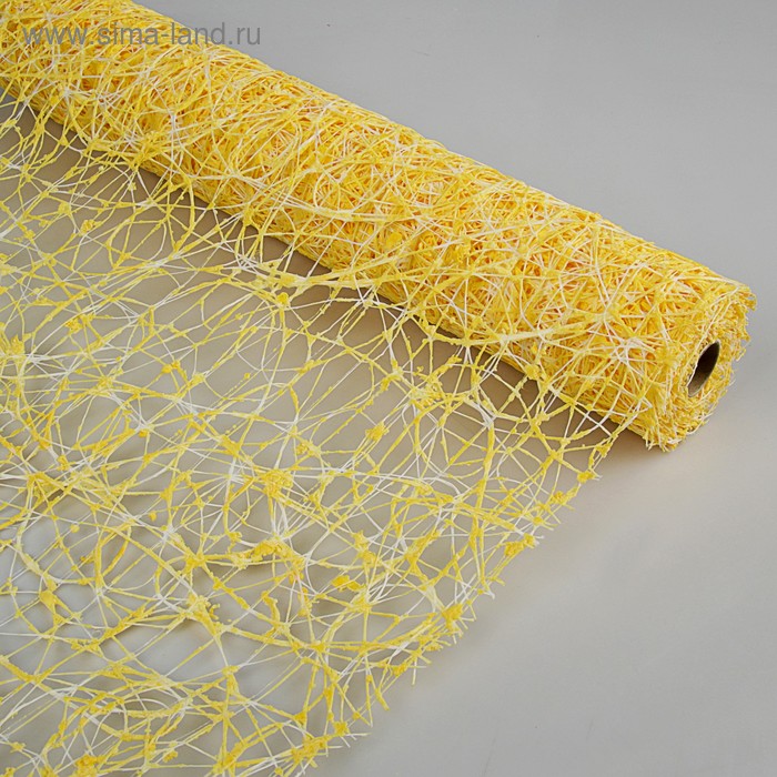 Сетка сизаль для декора и флористики, BOZA, желтая, лимонная "Снег", рулон 1шт., 0,5 х 4,5 м
Сетка сизаль для декора и флористики, BOZA, желтая, лимонная "Снег", рулон 1шт., 0,5 х 4,5 м