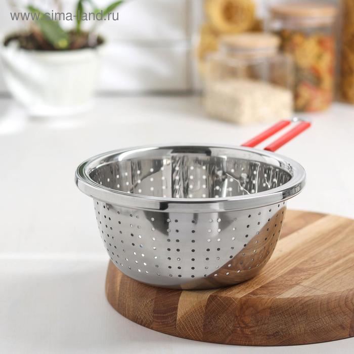 Дуршлаг из нержавеющей стали «Эдвин», d=20,5 см, длинная ручка, цвет МИКС
Дуршлаг из нержавеющей стали «Эдвин», d=20,5 см, длинная ручка, цвет МИКС