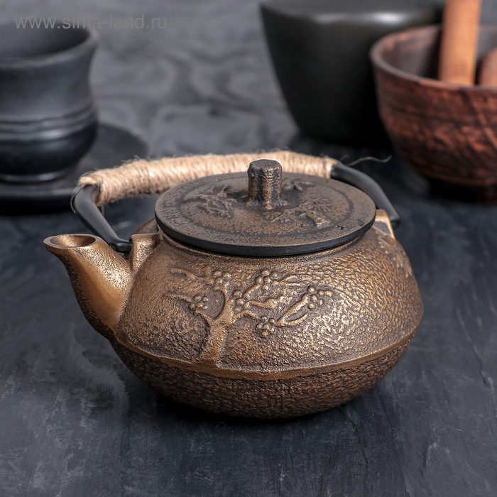 Чайник «Долголетие. Золото. Этно», 300 мл, с ситом, цвет чёрный
Чайник «Долголетие. Золото. Этно», 300 мл, с ситом, цвет чёрный