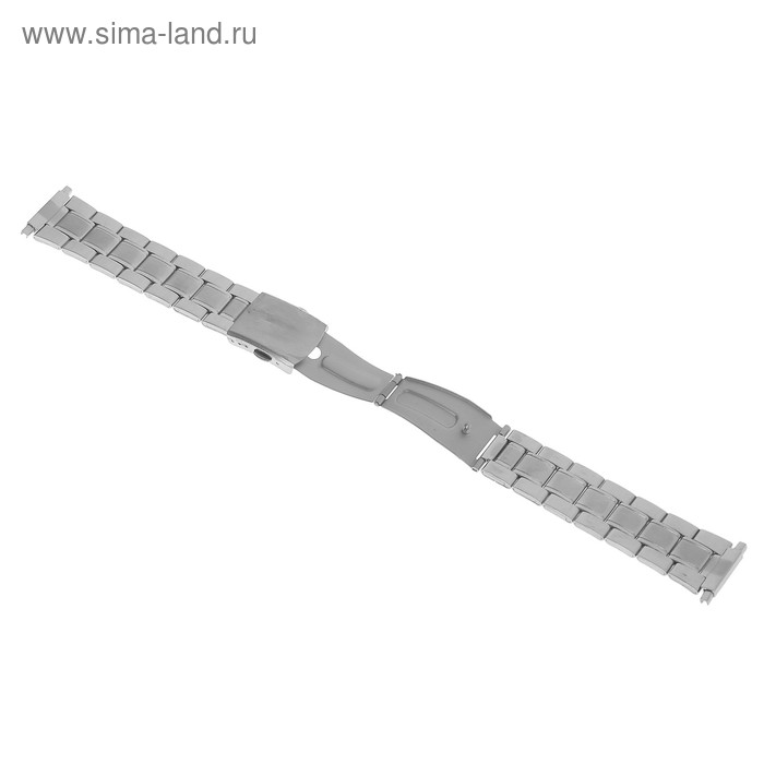 фото Ремешок для часов 20 мм, двухцветный металл, с застёжкой соломон