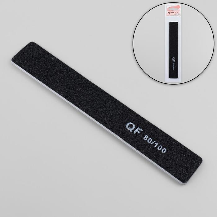 Пилка-наждак, абразивность 80/100, 18 см, цвет чёрный
Пилка-наждак, абразивность 80/100, 18 см, цвет чёрный