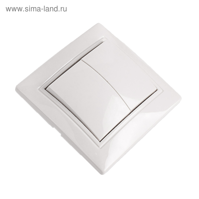 Выключатель Smartbuy "Венера", 10 А, 2 клавиши, скрытый, керамика, белый 
Выключатель Smartbuy "Венера", 10 А, 2 клавиши, скрытый, керамика, белый