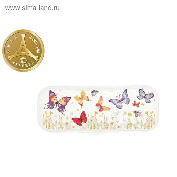 Пенал-футляр Стамм "Бабочки", 90 х 217 х 43 мм, пластиковый, прозрачный
Пенал-футляр Стамм "Бабочки", 90 х 217 х 43 мм, пластиковый, прозрачный