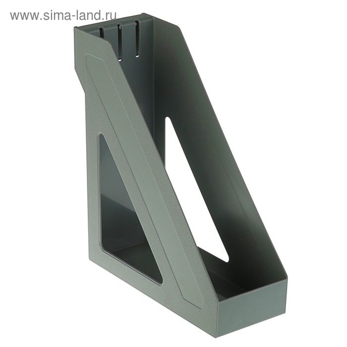 Лоток для бумаг, вертикальный, "Базис", серый 
Лоток для бумаг, вертикальный, "Базис", серый