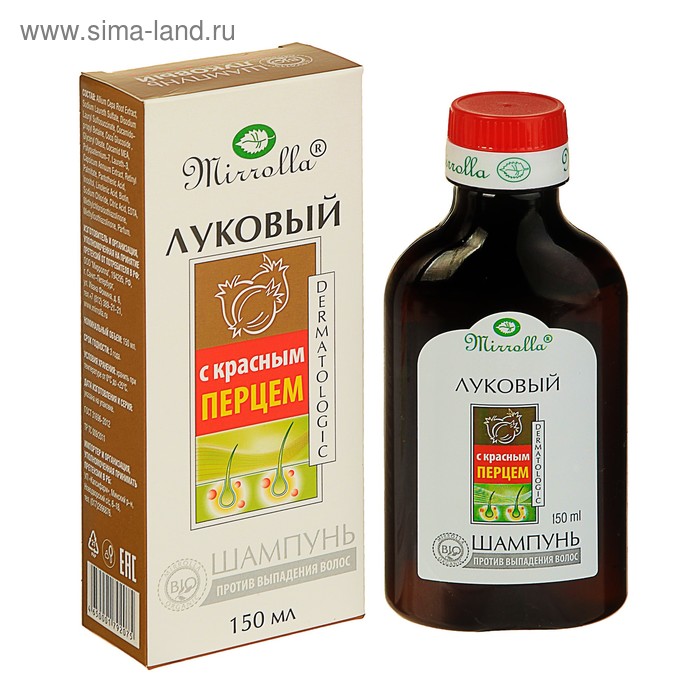 Шампунь Mirrolla луковый «Экстракт красного перца», 150 мл
Шампунь Mirrolla луковый «Экстракт красного перца», 150 мл