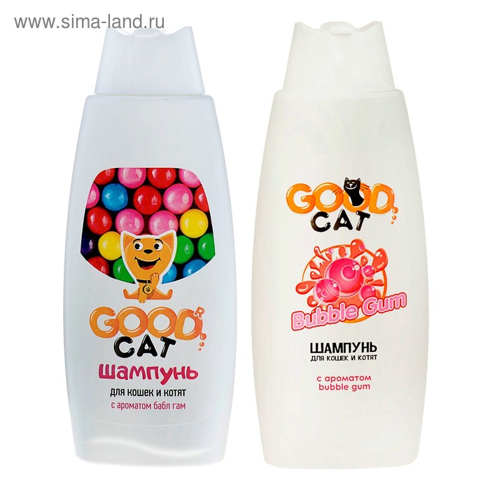 Шампунь Good Cat для кошек и котят с ароматом Bubble Gum, 250 мл
Шампунь Good Cat для кошек и котят с ароматом Bubble Gum, 250 мл