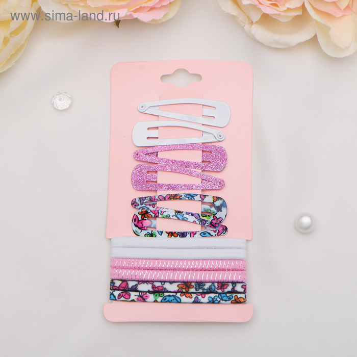 Набор для волос "Прима" (6 резинок, 6 невидимок) цветные бабочки
Набор для волос "Прима" (6 резинок, 6 невидимок) цветные бабочки