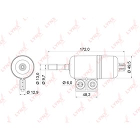 Фильтр топливный LYNXauto LF536
Фильтр топливный LYNXauto LF536