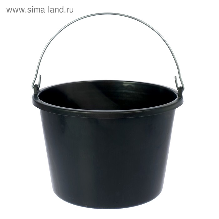 Ведро строительное, 12 л, цвет чёрный
Ведро строительное, 12 л, цвет чёрный