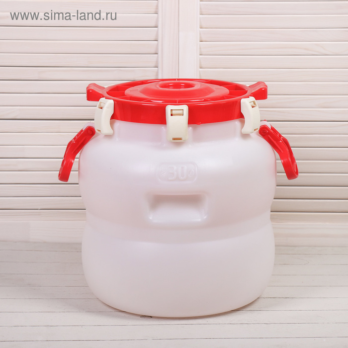 Фляга пищевая, 30 л, горловина 33,6 см, с зажимами
Фляга пищевая, 30 л, горловина 33,6 см, с зажимами