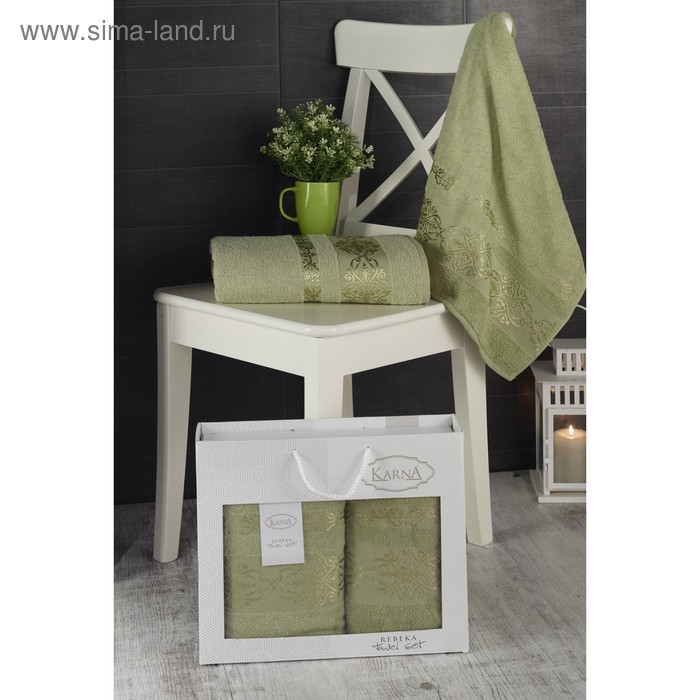 Комплект махровых полотенец «Rebeka», размер 50 х 90 см - 1 шт., 70 х 140 см - 1 шт., тёмно - зелёный
Комплект махровых полотенец «Rebeka», размер 50 х 90 см - 1 шт., 70 х 140 см - 1 шт., тёмно - зелёный
