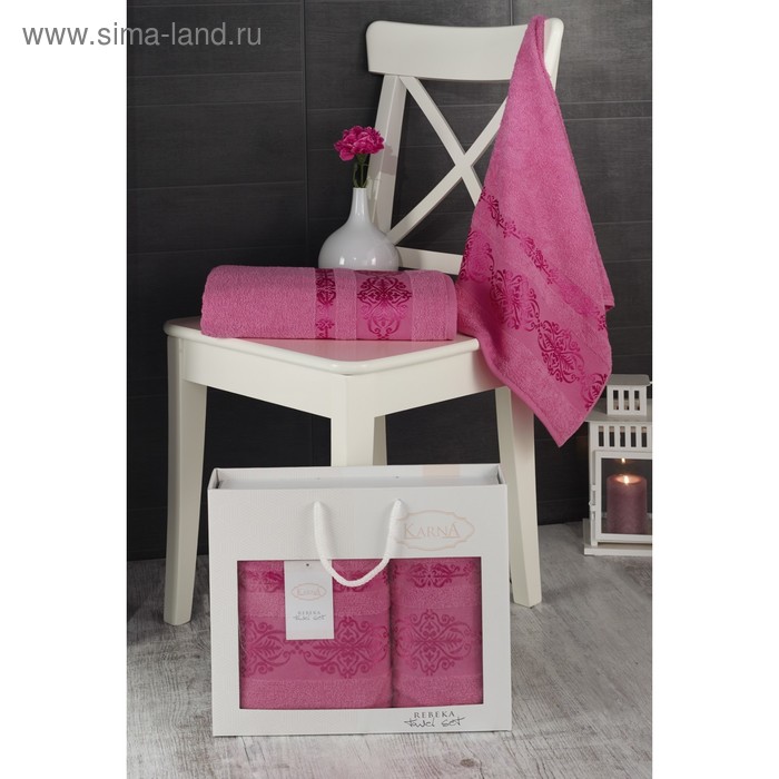 Комплект махровых полотенец «Rebeka», размер 50 х 90 см - 1 шт., 70 х 140 см - 1 шт., розовый
Комплект махровых полотенец «Rebeka», размер 50 х 90 см - 1 шт., 70 х 140 см - 1 шт., розовый