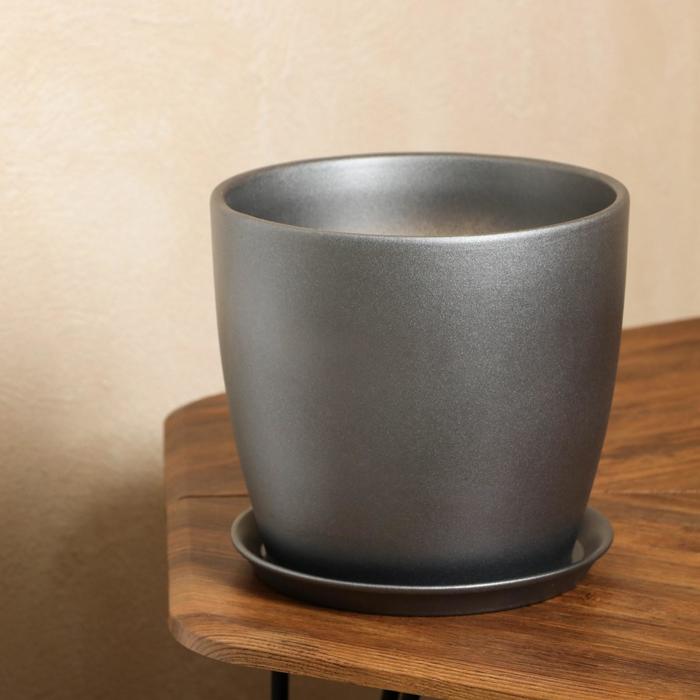 Цветочный горшок "Осень", перламутр, серый, 5 л
Цветочный горшок "Осень", перламутр, серый, 5 л